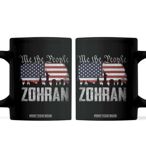Zohran Mamdani Groovy Flowers Coffee Mug Retro Style TS02 Black Print Your Wear