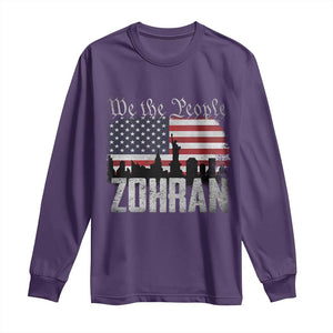 Zohran Mamdani Groovy Flowers Long Sleeve Shirt Retro Style TS02 Purple Print Your Wear