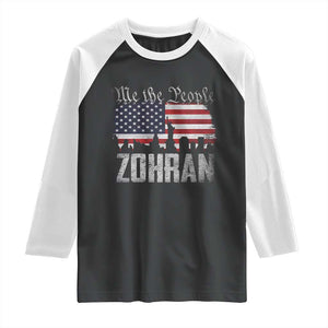 Zohran Mamdani Groovy Flowers Raglan Shirt Retro Style TS02 Black White Print Your Wear
