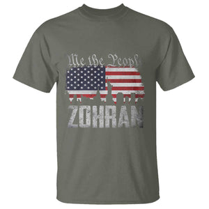 Zohran Mamdani Groovy Flowers T Shirt Retro Style TS02 Military Green Print Your Wear