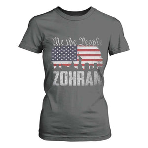 Zohran Mamdani Groovy Flowers T Shirt For Women Retro Style TS02 Dark Heather Print Your Wear