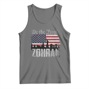 Zohran Mamdani Groovy Flowers Tank Top Retro Style TS02 Black Heather Print Your Wear