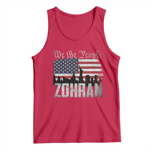 Zohran Mamdani Groovy Flowers Tank Top Retro Style TS02 Red Print Your Wear