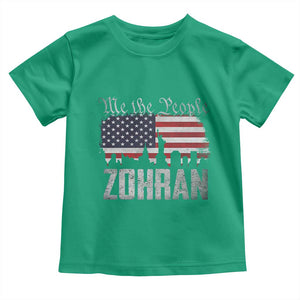 Zohran Mamdani Groovy Flowers Toddler T Shirt Retro Style TS02 Irish Green Print Your Wear