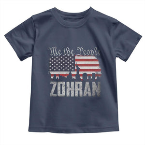 Zohran Mamdani Groovy Flowers Toddler T Shirt Retro Style TS02 Navy Print Your Wear
