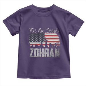 Zohran Mamdani Groovy Flowers Toddler T Shirt Retro Style TS02 Purple Print Your Wear