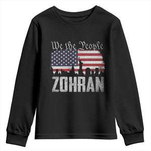 Zohran Mamdani Groovy Flowers Youth Sweatshirt Retro Style TS02 Black Print Your Wear