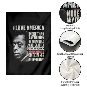 James Baldwin American Patriotic Garden Flag I Love America More Than Any Country TS02 Print Your Wear