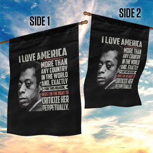 James Baldwin American Patriotic Garden Flag I Love America More Than Any Country TS02 Print Your Wear