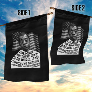 James Baldwin American Patriotic Garden Flag I Love America More Than Any Country American Flag TS02 Print Your Wear