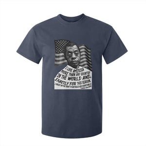 James Baldwin American Patriotic T Shirt For Kid I Love America More Than Any Country American Flag TS02 Navy Print Your Wear