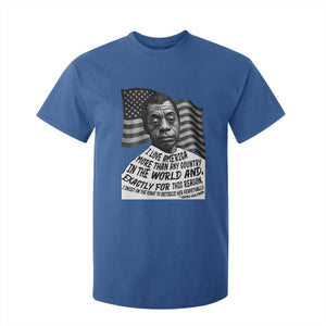 James Baldwin American Patriotic T Shirt For Kid I Love America More Than Any Country American Flag TS02 Royal Blue Print Your Wear