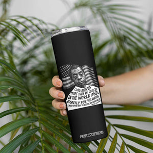 James Baldwin American Patriotic Skinny Tumbler I Love America More Than Any Country American Flag TS02 Print Your Wear