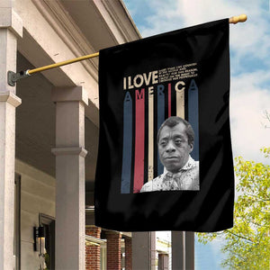 James Baldwin American Patriotic Garden Flag I Love America More Than Any Country Retro TS02 Print Your Wear
