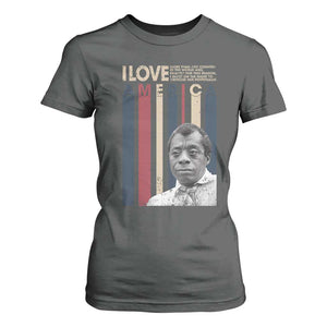 James Baldwin American Patriotic T Shirt For Women I Love America More Than Any Country Retro TS02 Dark Heather Print Your Wear