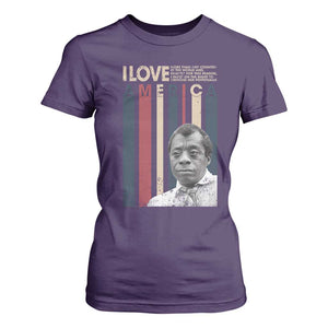 James Baldwin American Patriotic T Shirt For Women I Love America More Than Any Country Retro TS02 Purple Print Your Wear