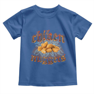 Chicken Nuggets Toddler T Shirt Heavy Metal World Tour Hardcore Music TS02 Royal Blue Print Your Wear