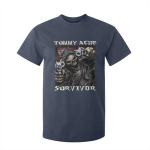 Skeleton Meme T Shirt For Kid Tummy Ache Survivor Funny Cool Edgy Hard Cringe TS02 Navy Print Your Wear