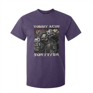 Skeleton Meme T Shirt For Kid Tummy Ache Survivor Funny Cool Edgy Hard Cringe TS02 Purple Print Your Wear