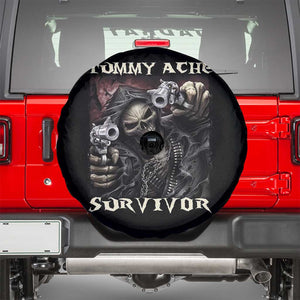 Skeleton Meme Spare Tire Cover Tummy Ache Survivor Funny Cool Edgy Hard Cringe TS02 Black Print Your Wear