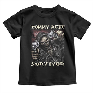 Skeleton Meme Toddler T Shirt Tummy Ache Survivor Funny Cool Edgy Hard Cringe TS02 Black Print Your Wear
