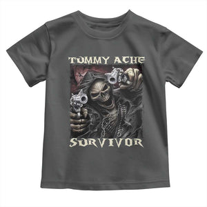 Skeleton Meme Toddler T Shirt Tummy Ache Survivor Funny Cool Edgy Hard Cringe TS02 Dark Heather Print Your Wear
