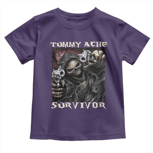 Skeleton Meme Toddler T Shirt Tummy Ache Survivor Funny Cool Edgy Hard Cringe TS02 Purple Print Your Wear