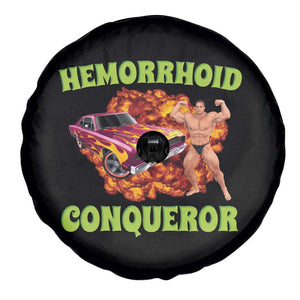 Hemorrhoid Conqueror Spare Tire Cover Funny Oddly Specific Dank Meme Absurd Muscle Car TS02 Print Your Wear
