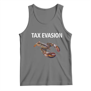 Funny Tax Evasion Lobster Tank Top Sarcasm Oddly Specific Meme TS02 Black Heather Print Your Wear