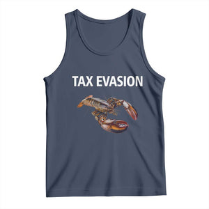 Funny Tax Evasion Lobster Tank Top Sarcasm Oddly Specific Meme TS02 Navy Print Your Wear