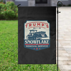 Trump Snowflake Removal Service Garden Flag Funny Sarcastic Politics TS02 Print Your Wear