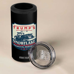 Trump Snowflake Removal Service 4 in 1 Can Cooler Tumbler Funny Sarcastic Politics TS02 Print Your Wear