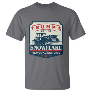 Trump Snowflake Removal Service T Shirt Funny Sarcastic Politics TS02 Charcoal Print Your Wear