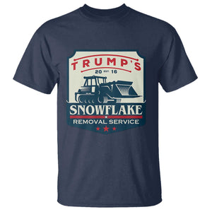Trump Snowflake Removal Service T Shirt Funny Sarcastic Politics TS02 Navy Print Your Wear