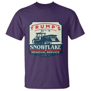 Trump Snowflake Removal Service T Shirt Funny Sarcastic Politics TS02 Purple Print Your Wear