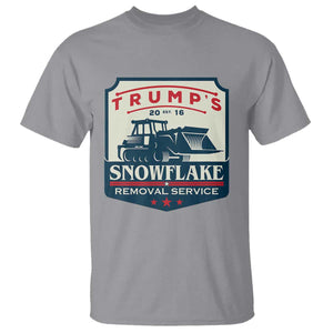 Trump Snowflake Removal Service T Shirt Funny Sarcastic Politics TS02 Sport Gray Print Your Wear