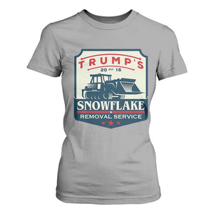 Trump Snowflake Removal Service T Shirt For Women Funny Sarcastic Politics TS02 Sport Gray Print Your Wear