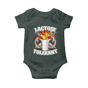 Funny Lactose Tolerant Baby Onesie Retro Pro-Dairy Ironic Cringe Meme TS02 Print Your Wear