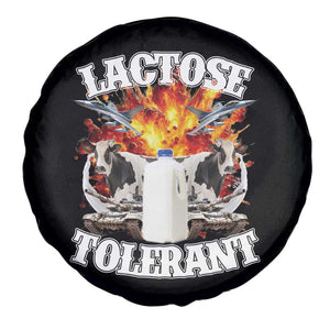 Funny Lactose Tolerant Spare Tire Cover Retro Pro-Dairy Ironic Cringe Meme TS02 Print Your Wear