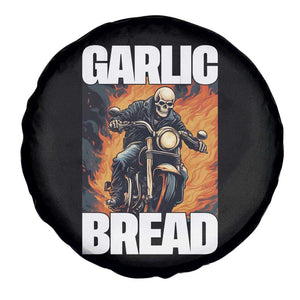 Skeleton Meme Spare Tire Cover Garlic Bread Flaming Biker On Fire Funny Edgy Hard Cringe TS02 Print Your Wear