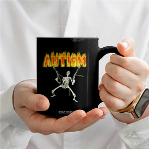 Autism Skeleton Coffee Mug Funny Oddly Specific Dank Meme TS02 Print Your Wear