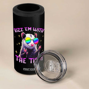 Funny Autism Opossum 4 in 1 Can Cooler Tumbler Rizz Em With The Tism Meme Autistic TS02 Print Your Wear
