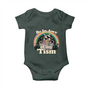 Autism Funny Raccoon Baby Onesie Be In Awe Of My 'Tism Meme Autistic TS02 Print Your Wear