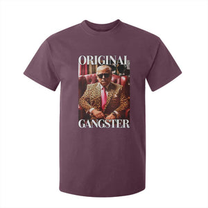 Trump Original Gangster T Shirt For Kid Funny Daddy Political Satire TS02 Maroon Print Your Wear