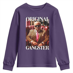 Trump Original Gangster Youth Sweatshirt Funny Daddy Political Satire TS02 Purple Print Your Wear