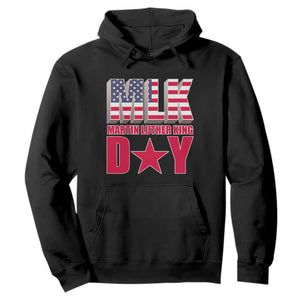 MLK Hoodie Martin Luther King Day Black History Month American Flag TS02 Black Printyourwear