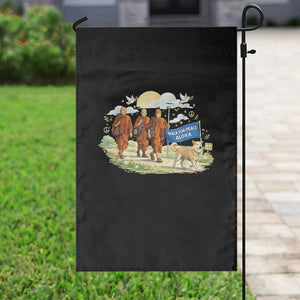 Walk for Peace Monks with Aloka the Dog Garden Flag Spiritual Pilgrimage Buddhist Inspired TS02 Print Your Wear