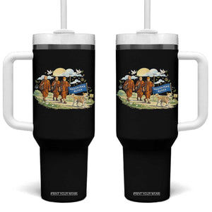 Walk for Peace Monks with Aloka the Dog Tumbler With Handle Spiritual Pilgrimage Buddhist Inspired TS02 One Size: 40 oz Black Print Your Wear