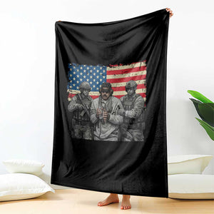 Captured Dictator Maduro Throw Blanket Special Forces Justice Operation American Flag TS02 Print Your Wear