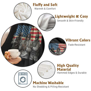 Captured Dictator Maduro Throw Blanket Special Forces Justice Operation American Flag TS02 Print Your Wear